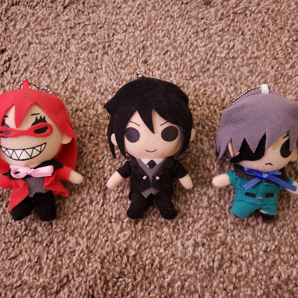 Black Butler Plushie Keychain Set